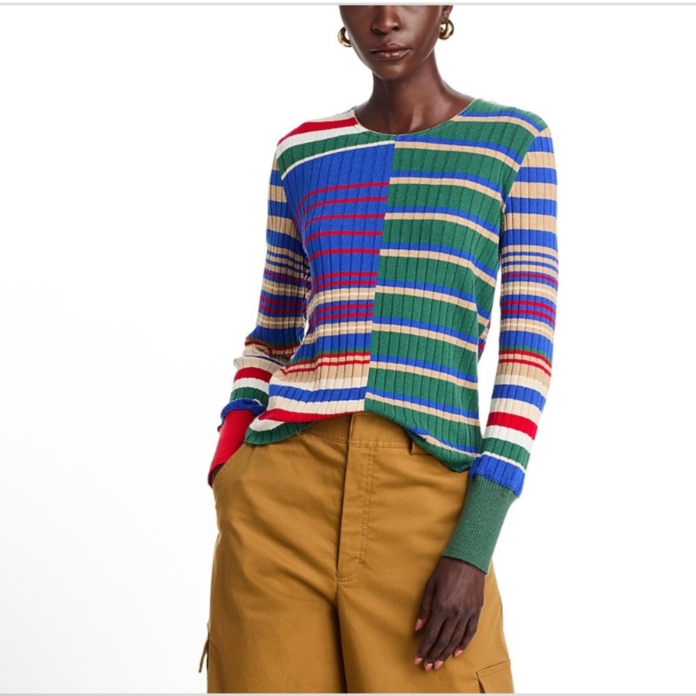 Aldo Martins Teide Multicolor Stripe Knit Sweater NWT Size S Made in Spain